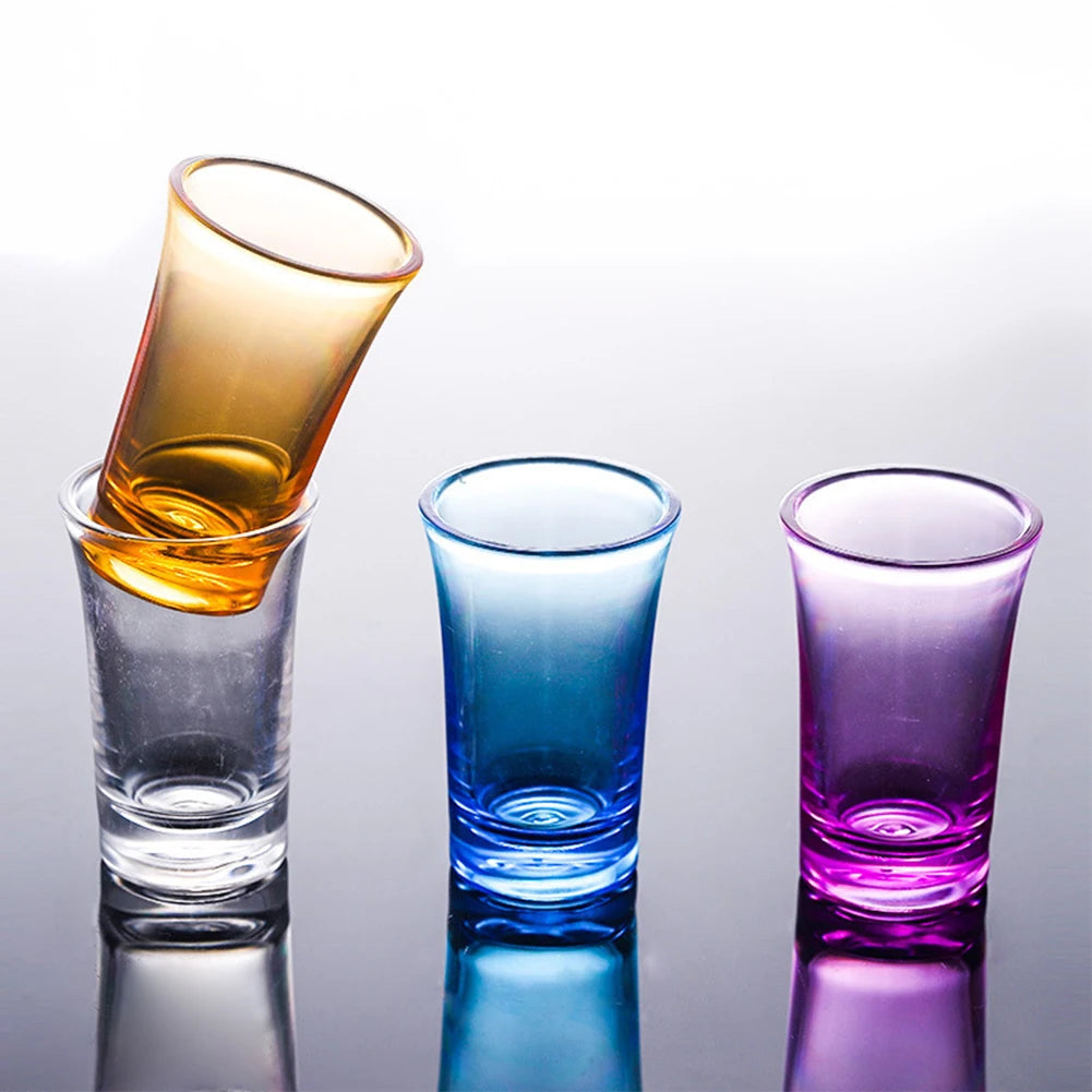 1~10PCS NEW Shot Glass Plastic Spirits Shot Cup Party Bar Club Drinking Tool Wedding Wine Glasses Cocktail Pint Vodka Cups