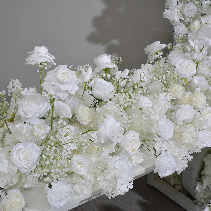 Wedding Props Artificial Fower Wedding Decoration Arch Arrangement Babybreath Rose Runner Flower Row Road Leading Flower Ball