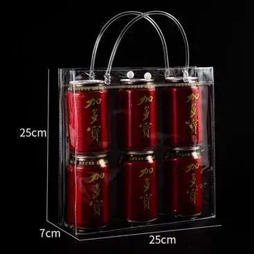 10/20pcs Gift Bag Christmas Halloween Holiday Gifts Birthday Valentine's Day Wedding Clear Pvc Bag Handbag Cosmetic Bag