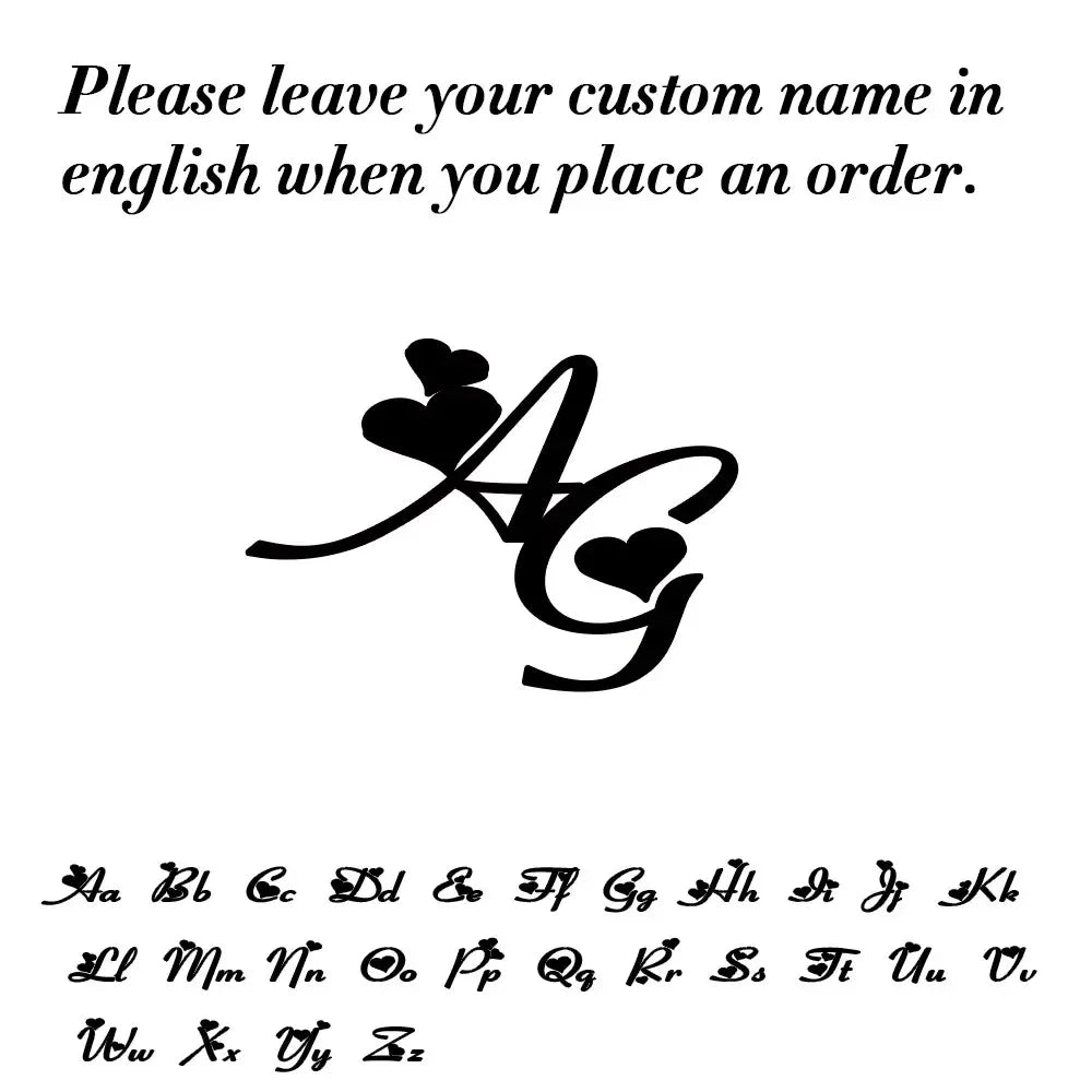 Skyrim 2pcs Custom Cufflinks Men Stainless Steel Personalized Initials Letter Cufflink for Suit Trendy Jewelry Wedding Gift