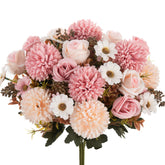 Silk Rose Artificial Flowers for Wedding Home Christmas Decoration Wreaths bridal bouque Dining table vase Photography props DIY