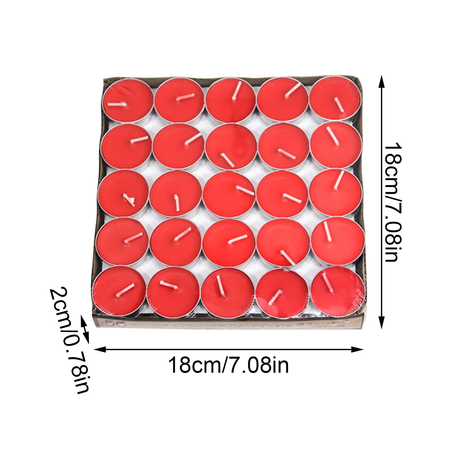 50pcs Round Aromatherapy Candle Birthday Romantic Smokeless Atmosphere Gift Props Wedding Decoration Tea Candle Light Tea Wax