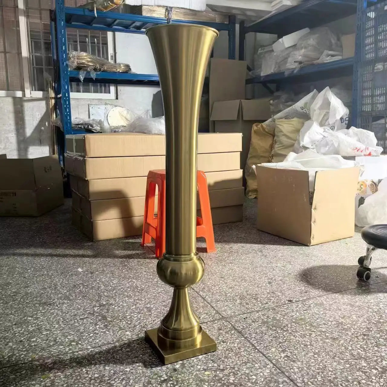 Wedding Props Table Centerpieces Floral Road Guide Layout, Flower Vase, Home Dining Craft Table Floor Flower Arrangement