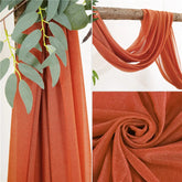 Ceiling Drapes Wedding Arch Roof Decor Sheer White Drapes Fabric Gauze Tulle Curtain for Party Ceremony Stage Hotel Decoration