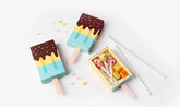 10pcs/lot Ice Cream Candy box Gift Boxes Packaging Pink Blue Cute Baby Shower Birthday Popsicle Drawer For Kids Party Favor Box