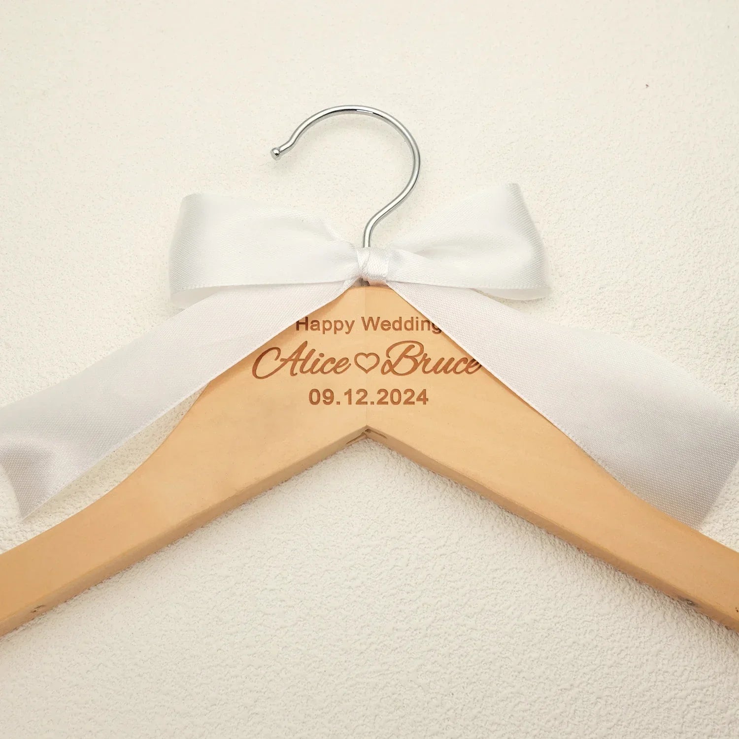 Custom Wedding Dress Hanger Personalized Wedding Hanger Personalised Bridal Hanger Engraved Names and Date Bridal Shower Gifts