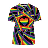 Vintage 3D LGBT Printed T Shirt Happy Pride Day Graphic T-shirts For Men Kid Fashion Streetwear Tee Shirts Clothes Short Sleeves