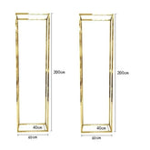 NEW Gold-Plated Wedding Arch, Shiny Gold Flower Stand, Welcome Door Wall Backdrop, Decoration Metal Frame