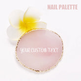 Custom Jewelry Plate Personalized Agate Stone Tray Coasters Holder Nails Art Display Shelf Wedding Birthday Party Bride Gift