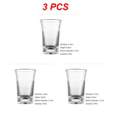 1~10PCS NEW Shot Glass Plastic Spirits Shot Cup Party Bar Club Drinking Tool Wedding Wine Glasses Cocktail Pint Vodka Cups