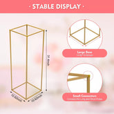 10pcs 78.74cm Tall Golden Metal Flower Stand for Wedding Table Centerpieces Decor NEW, Wedding Centerpieces for Tables, Plinth Stand for Wedding, Rustic Wedding Decorations, Wedding Centerpieces, Wedding Centrepieces for Tabl