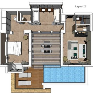 Eagles Resort - Ocean One Bedroom Pool Villa With Private Garden