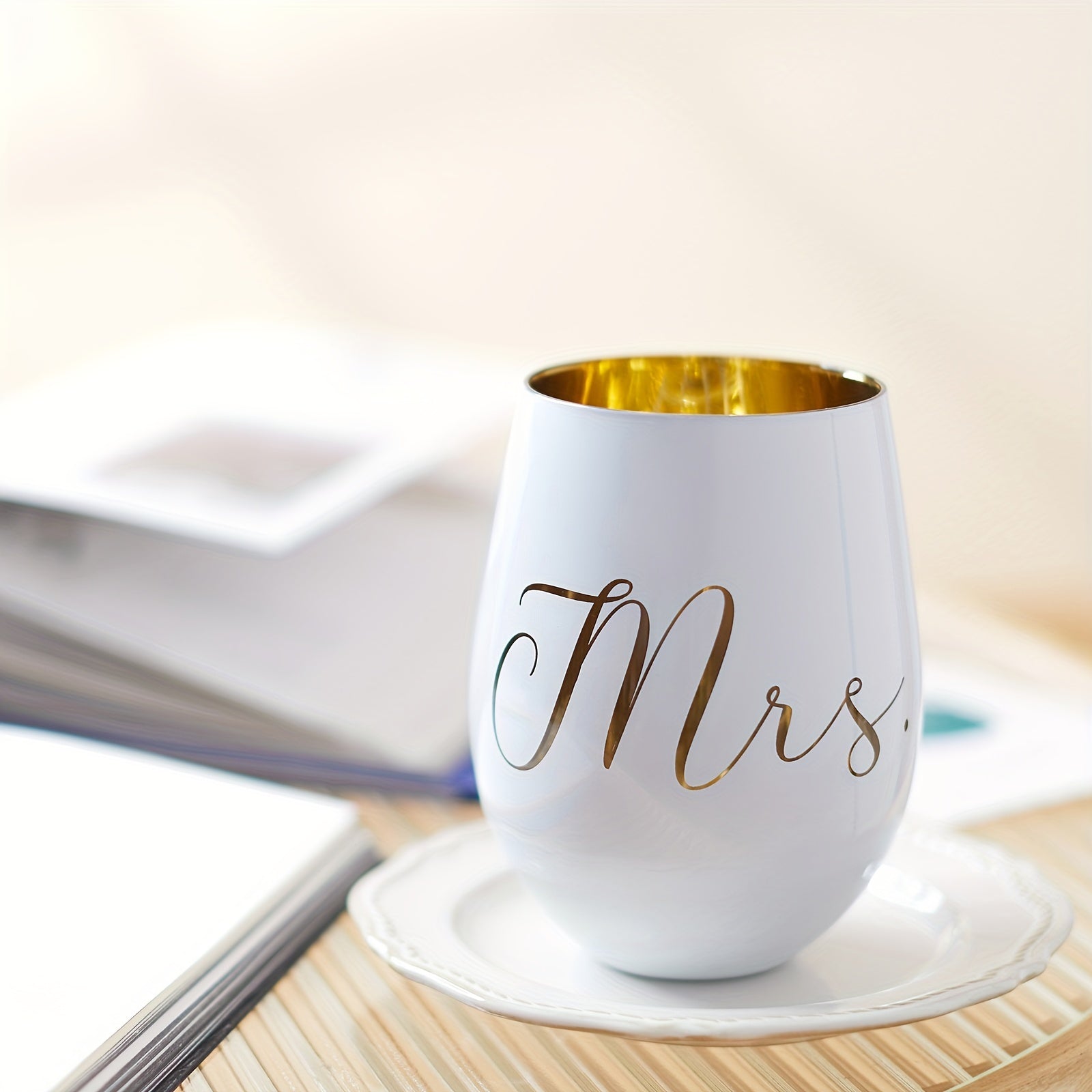 Mr & Mrs Engraved Wine Glasses - Perfect for Weddings, Engagements, Bridal Showers | Lead-Free Glass, Reusable, Handwash Only, Gifts for The Groom And Bride