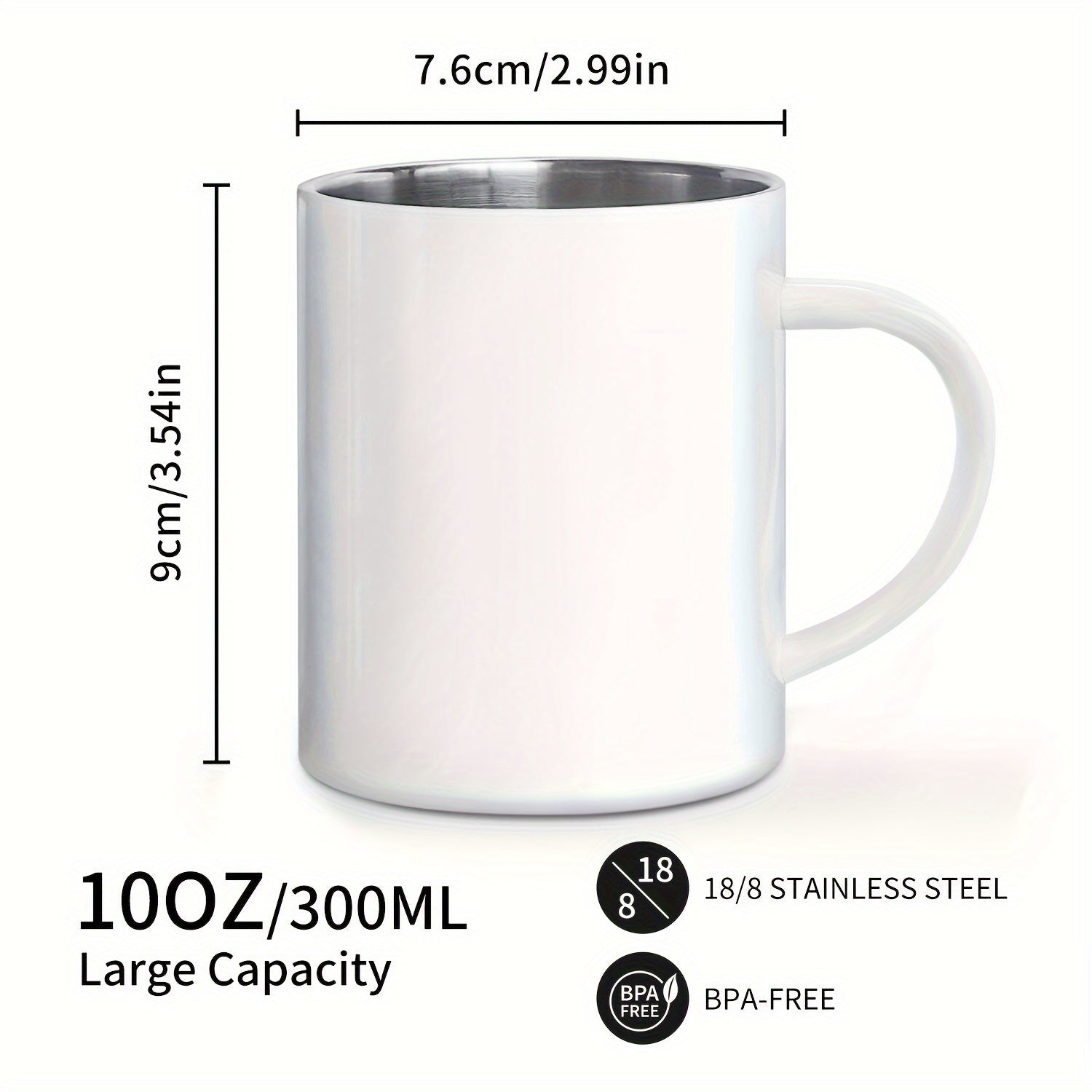 Mr. Right & Mrs. Always Right" 11oz Stainless Steel Coffee Mug - Reusable, BPA-Free Metal Cup with Handle for Couples - Perfect Gift for Anniversary, Valentine's Day, Birthday, Christmas
