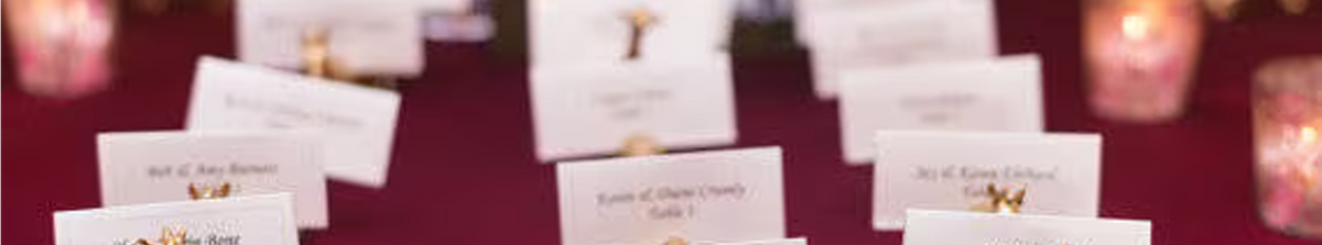 Table Numbers, Place Cards & Holders
