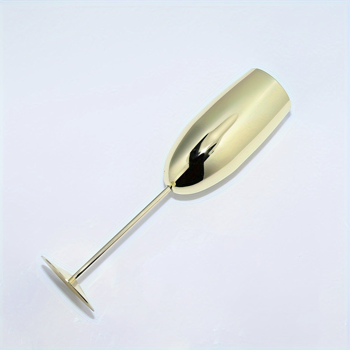 270ml Golden High-footed Wine Glass, Drop-resistant Stainless Steel Champagne Glass For Bar Home Wedding Party