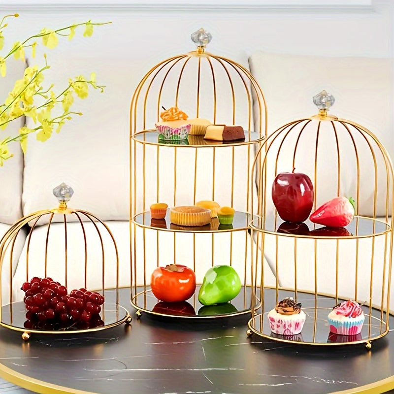 2 Exquisite Cake Display Stands of Different Heights, Exuding Unparalleled Sophistication And Elegance, Dessert Display Stands, Suitable for Snacks, Fruits And Candies Display