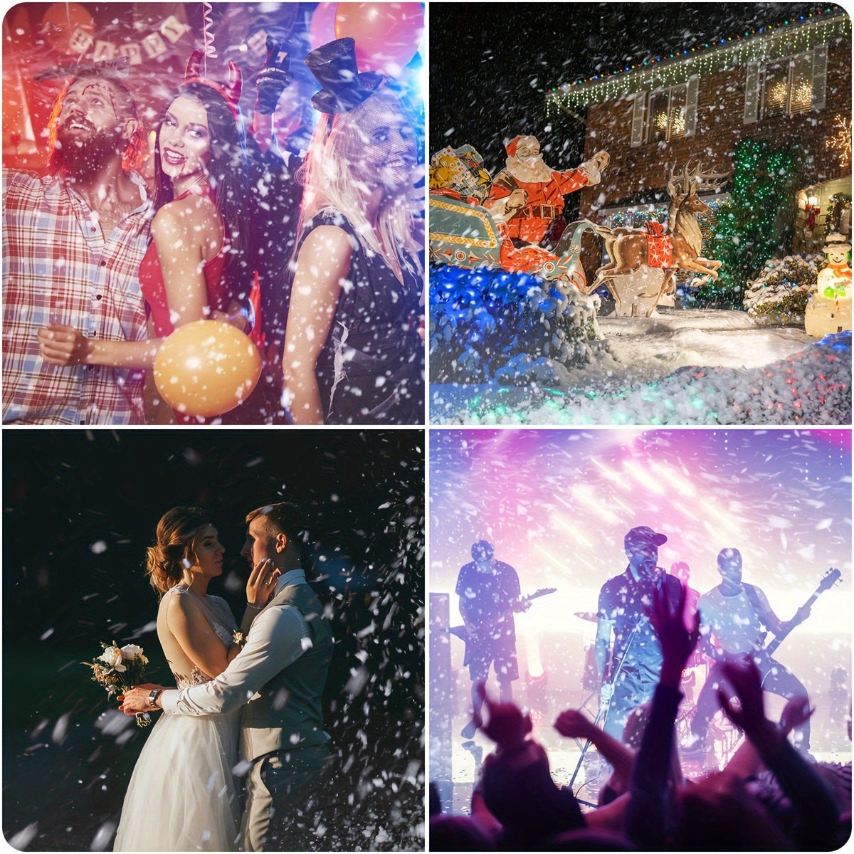 1500W Snow Machine Snow Machine Stage Snow Machine Halloween Christmas Stage Performance