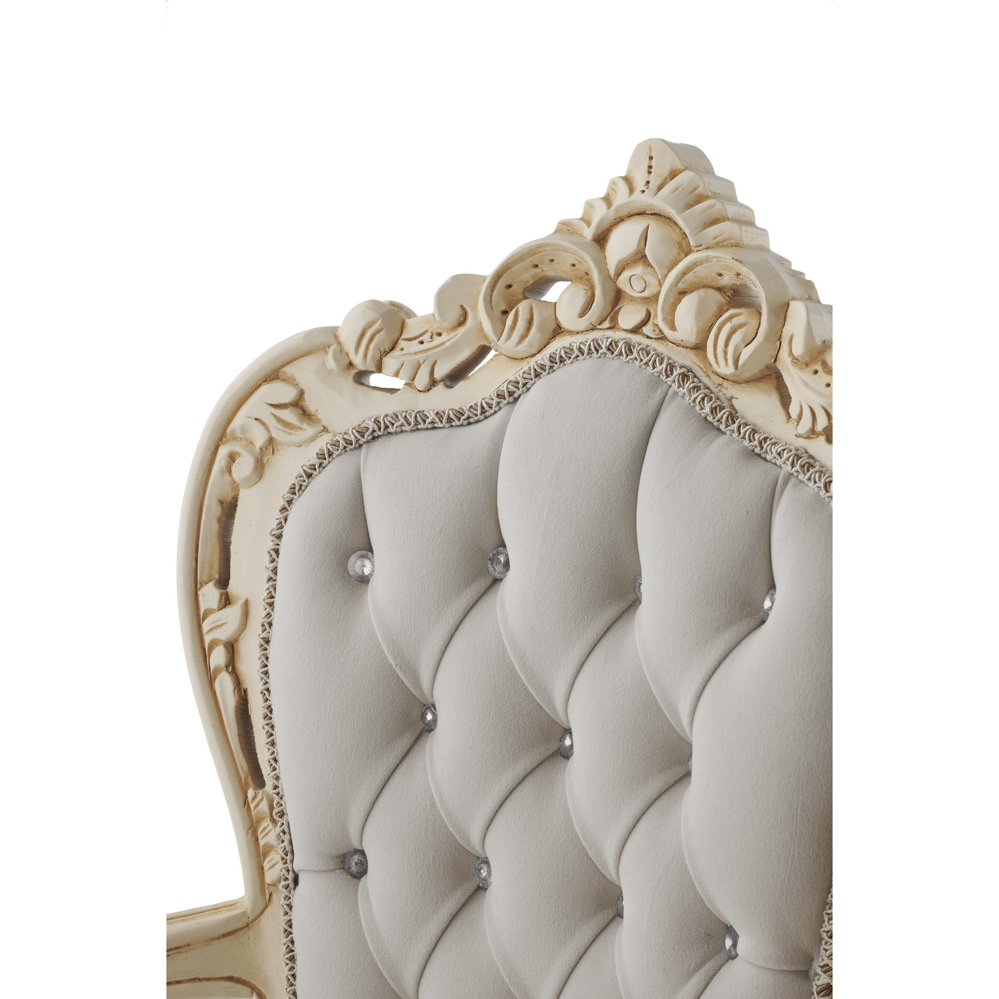 Table Chair Baroque-Style Armchair - Rococo in Solid Wood Decorated