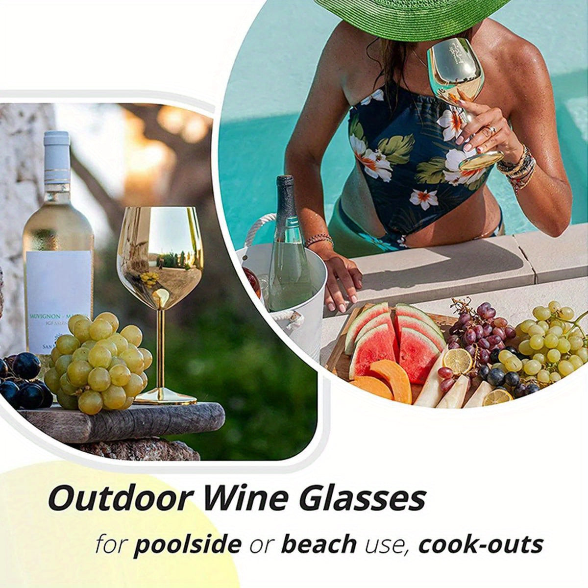 2pcs Stainless Steel Wine Glasses 18oz Large Capacity Unbreakable Wine Glasses Family Dinner Party Wedding Anniversary