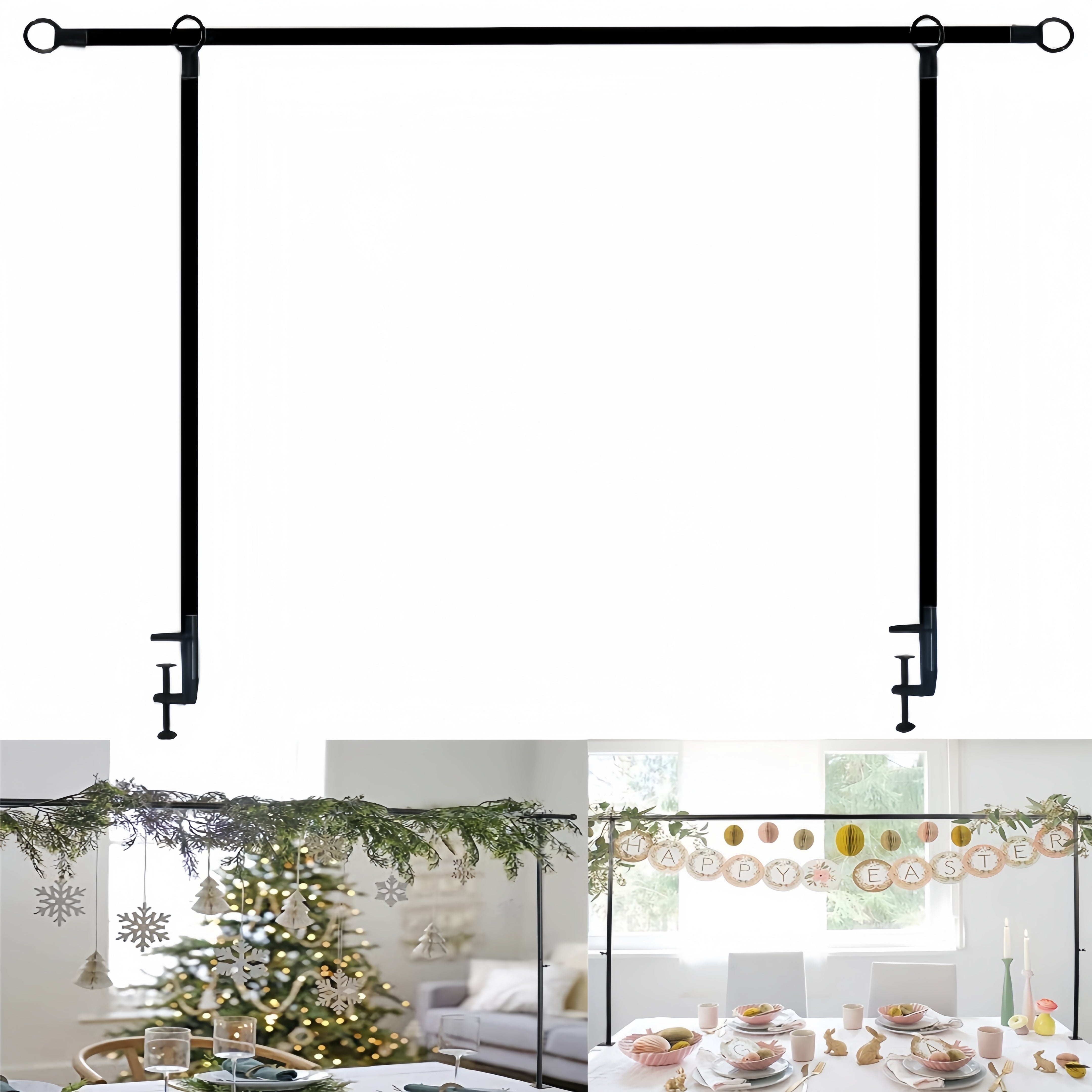 Adjustable Table Arch - Heavy-Duty Iron Construction, Extendable from 79.25cm to 259.08cm