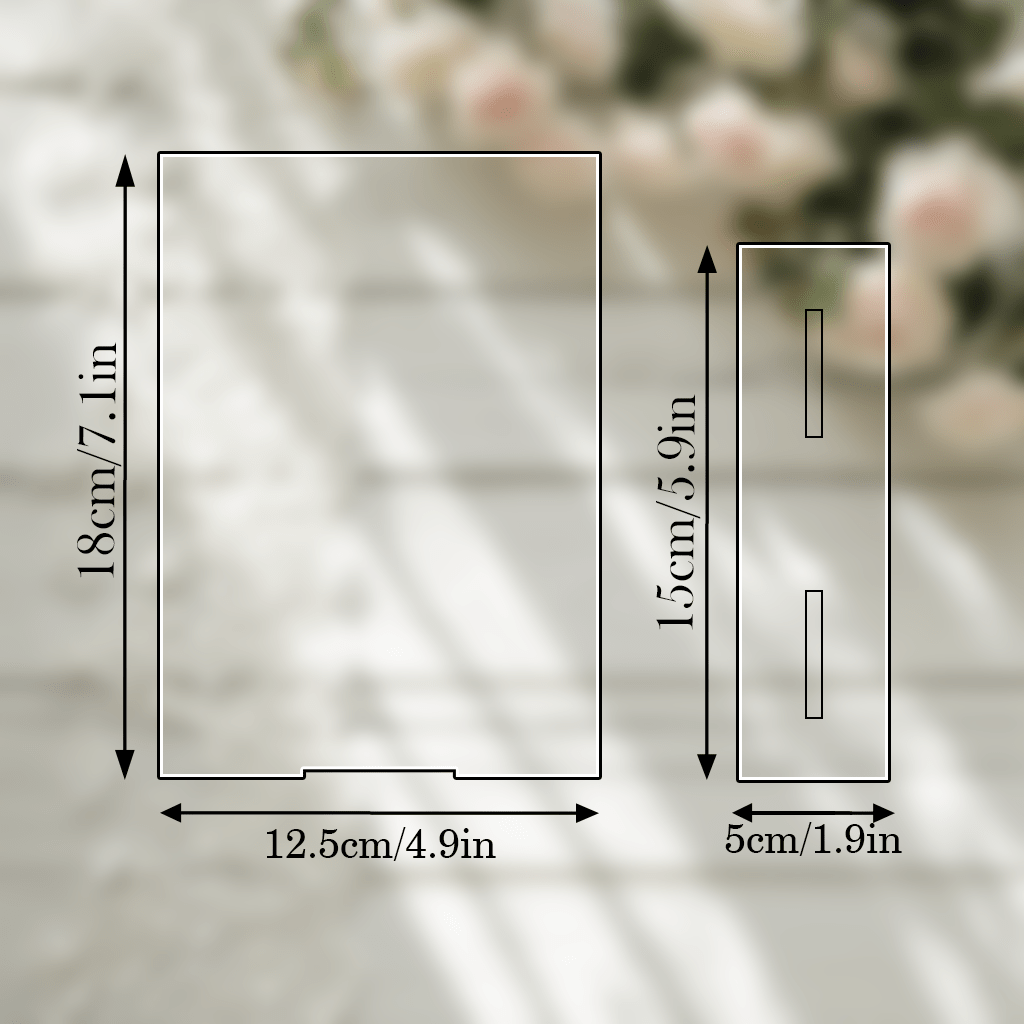 [2D Flat] 20pcs Bohemian Floral Acrylic Tabletop Display Signs, Transparent Place Card Holders with Bases, Multipurpose Elegant Seating