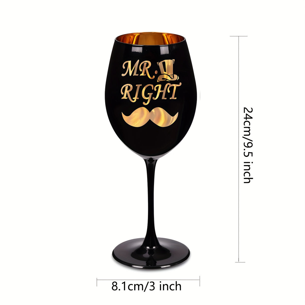 Mr & Mrs Engraved Wine Glasses - Perfect for Couples, Bridal Showers, Weddings & Anniversaries - Elegant Goblets with Stems, Handwash Only, Reusable Glass
