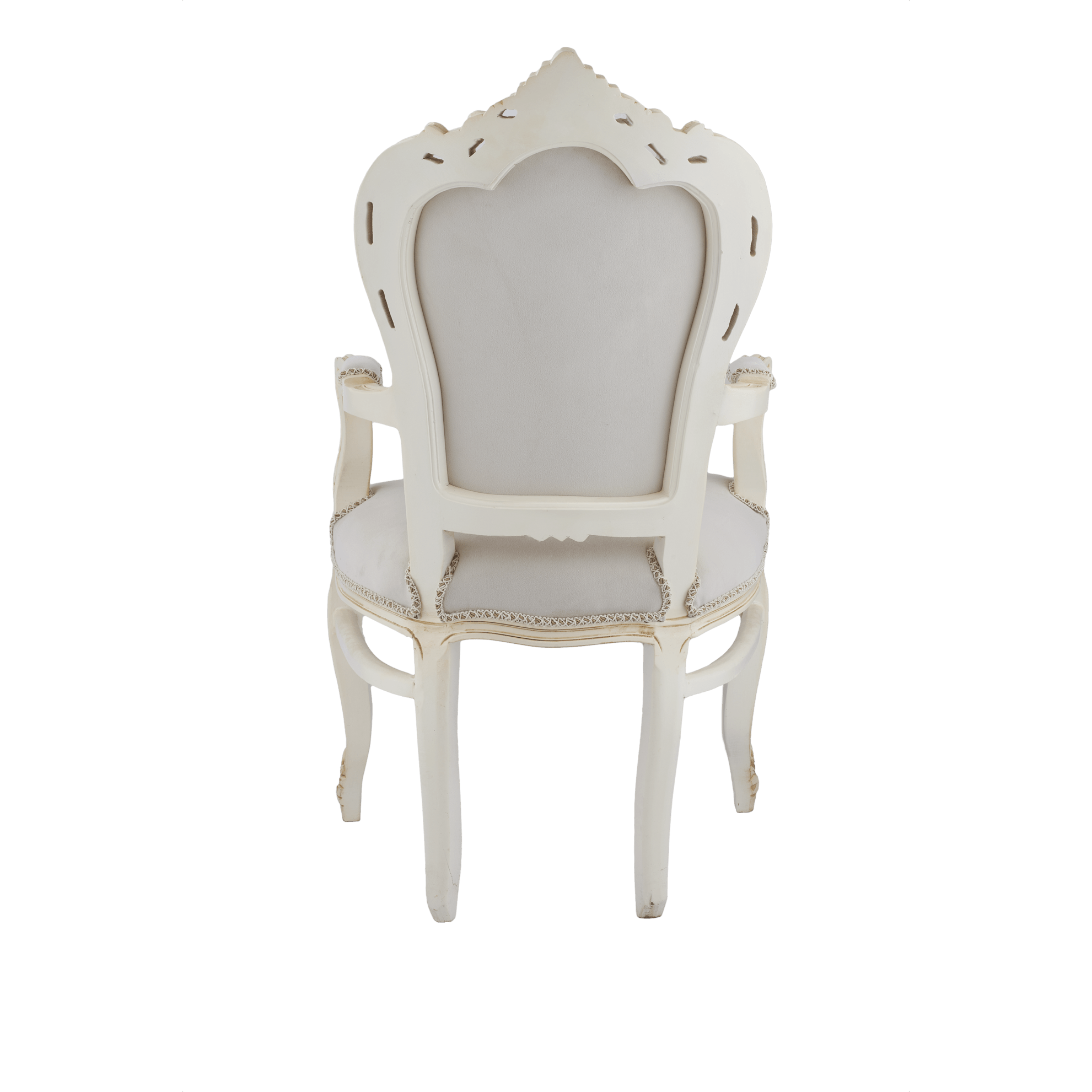 Table Chair Baroque-Style Armchair - Rococo in Solid Wood Decorated