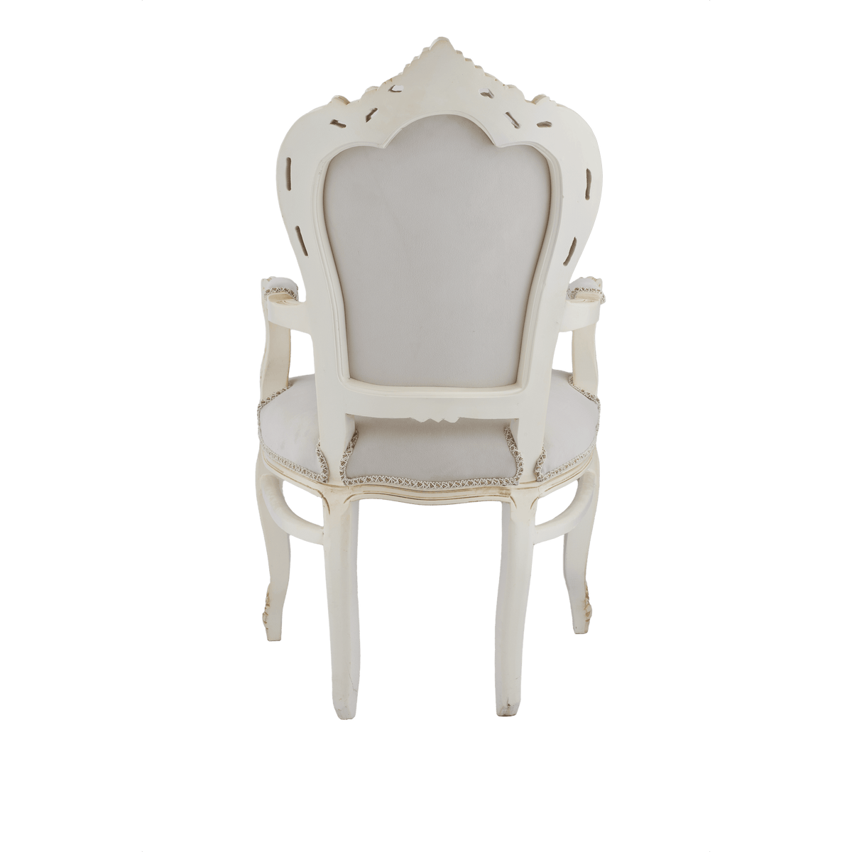 Table Chair Baroque-Style Armchair - Rococo in Solid Wood Decorated