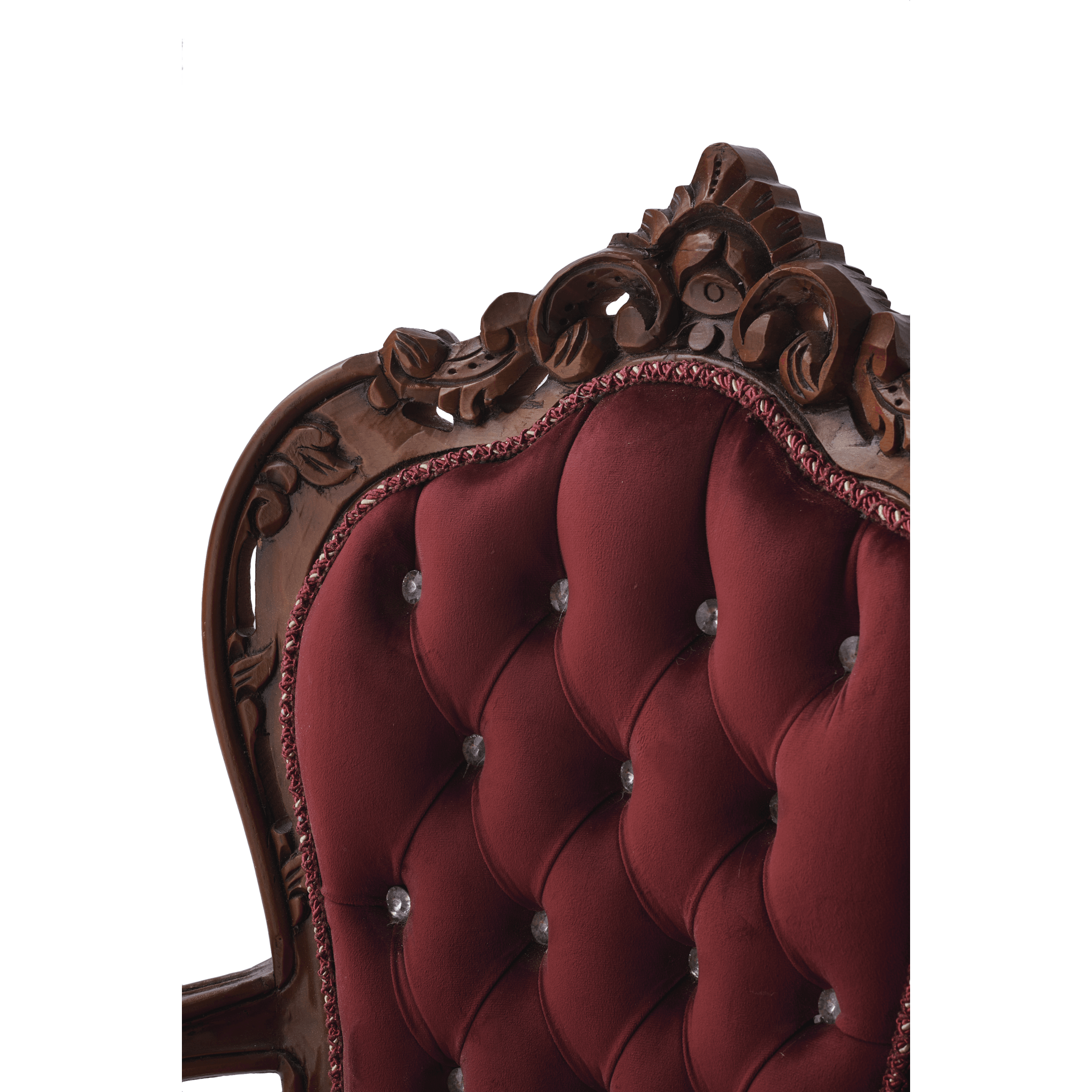 Table Chair Baroque-Style Armchair - Rococo in Solid Wood Decorated