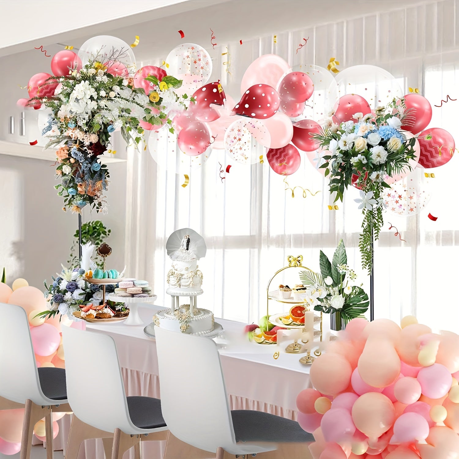 Heavy duty Adjustable Table Stand Arches - Stable Metal Balloon Arches Bracket