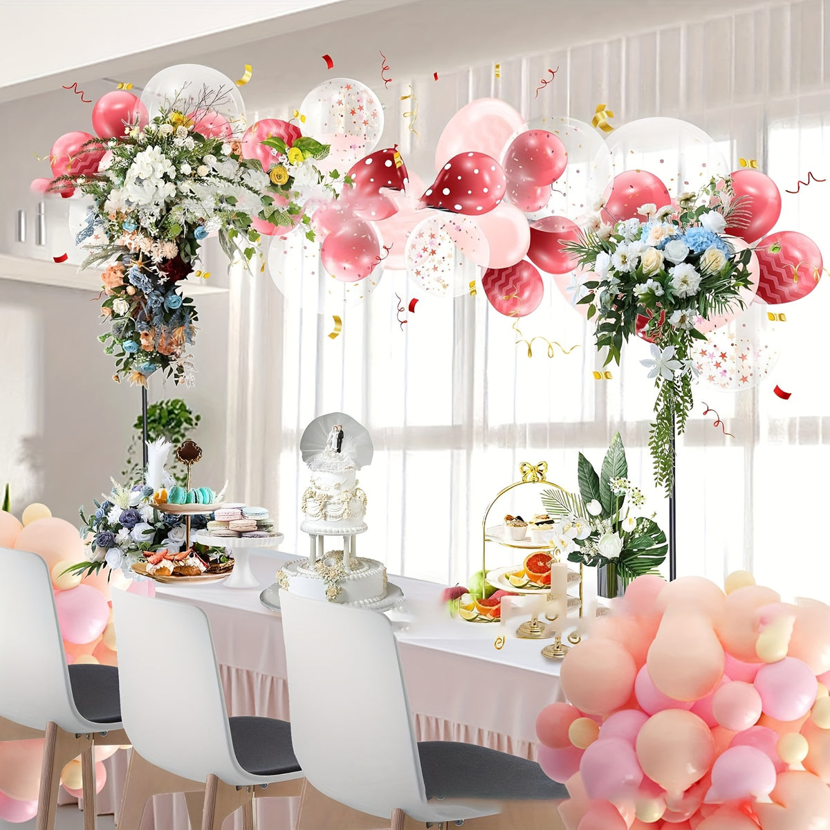 Heavy duty Adjustable Table Stand Arches - Stable Metal Balloon Arches Bracket