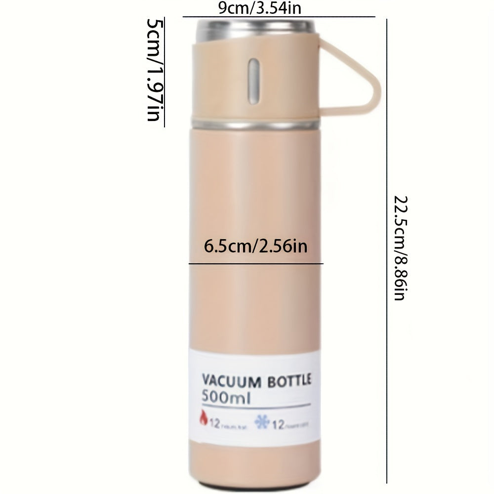 1pc One cup three lid set, cup lid can be used as a cup, new insulated cup car water cup business gift set