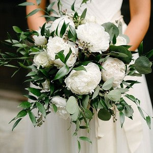 Seasonal Wedding Bouquet and buttoniere
