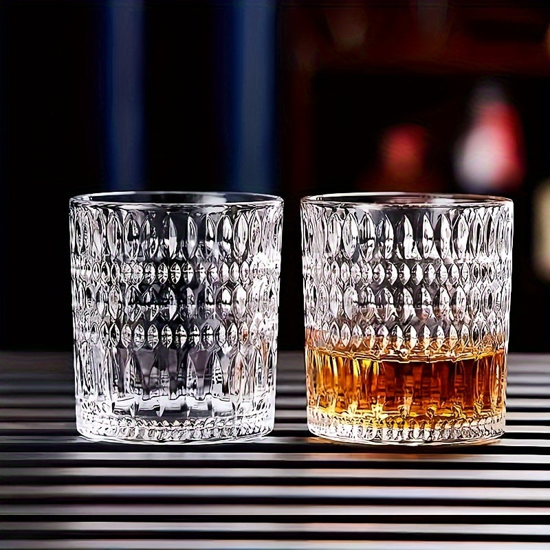 6pcs glass cup, whiskey cup, milk cup, tea cup, fruit cup, coffee cup, juice cup, lead-free, reusable, essential gift for Christmas and Valentine's Day -340ml/11.62oz