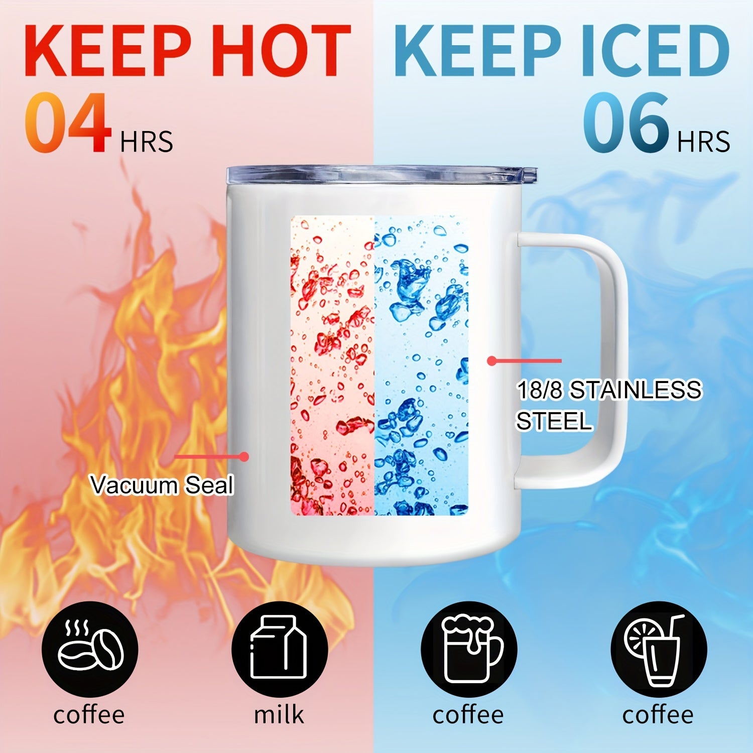 Mr. Right and Mrs. Always Right Stainless Steel Coffee Mug Set with Leak-Proof Lids - Reusable, BPA-Free, Round Novelty Cups for Multipurpose Use - Ideal Adult Gift for Christmas, Hand Wash Only