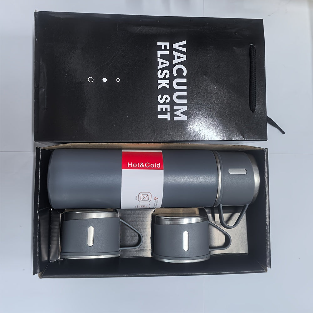 1pc One cup three lid set, cup lid can be used as a cup, new insulated cup car water cup business gift set