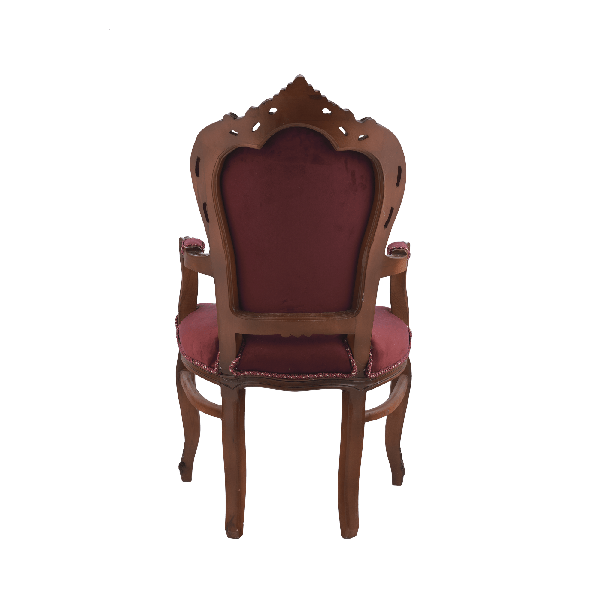 Table Chair Baroque-Style Armchair - Rococo in Solid Wood Decorated