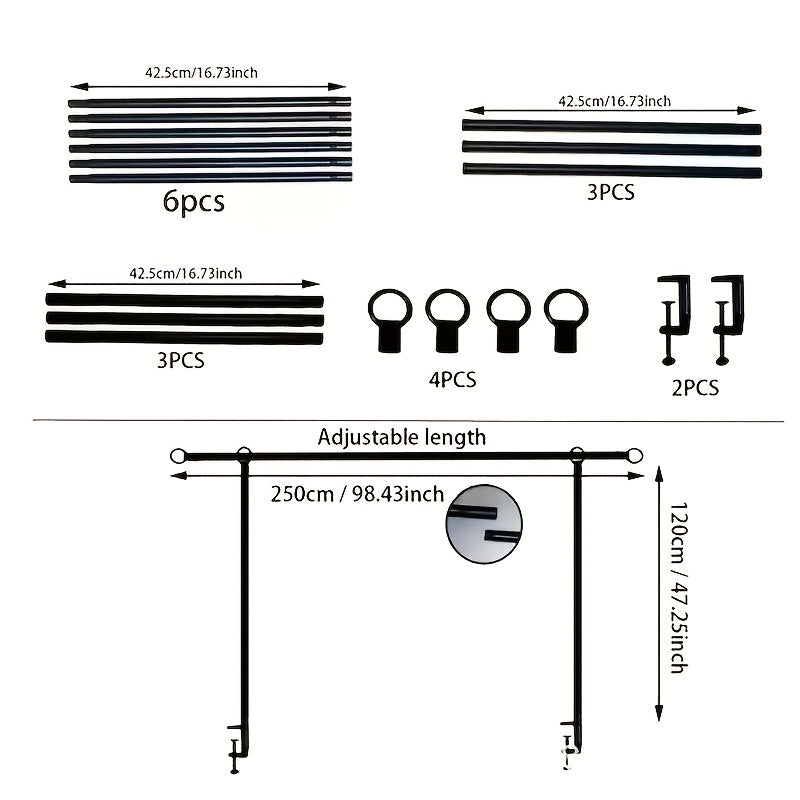 Heavy duty Adjustable Table Stand Arches - Stable Metal Balloon Arches Bracket