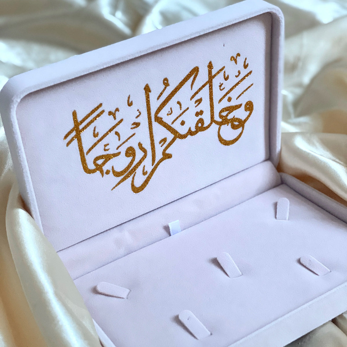 Custom Flannel Jewelry Box Necklace Ring Earring Nail Bracelet Jewelry Box Gift Boxs For Bride Bridesmaid Wedding Jewelry Box