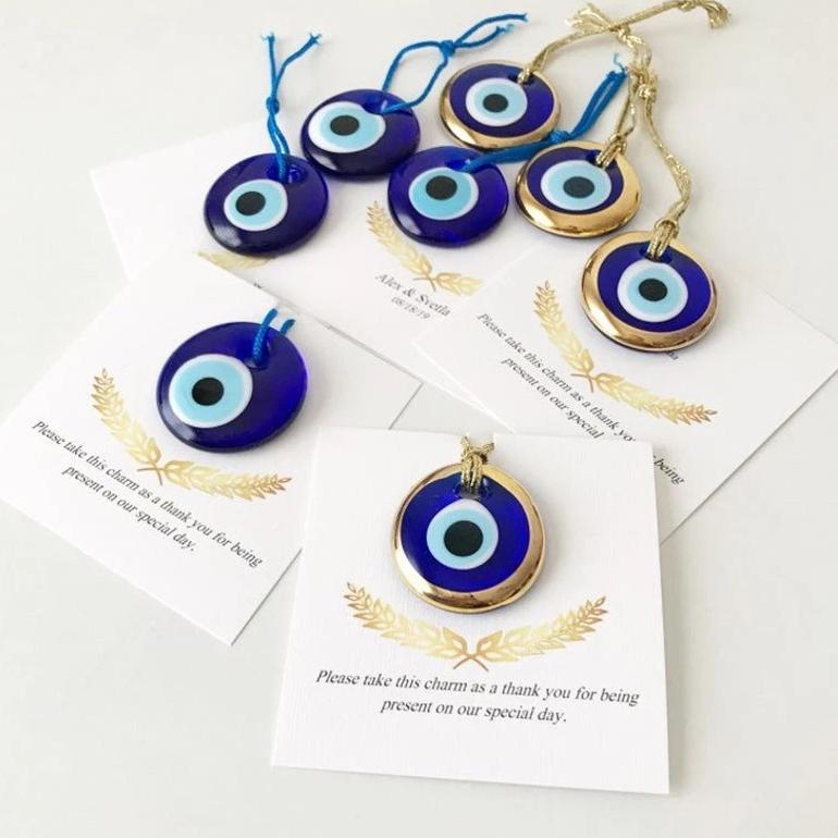 Evil eye luxury wedding favors, 50Pcs.