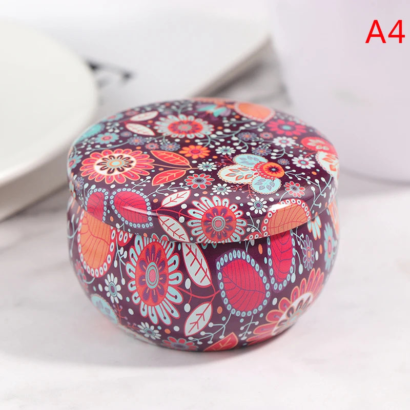 Drum-shaped Jewelry Candy Cookie Box Festive Party Supplies Rose Tea Pot Tin Box Small Fresh Home Garden Personality Jewelry Box