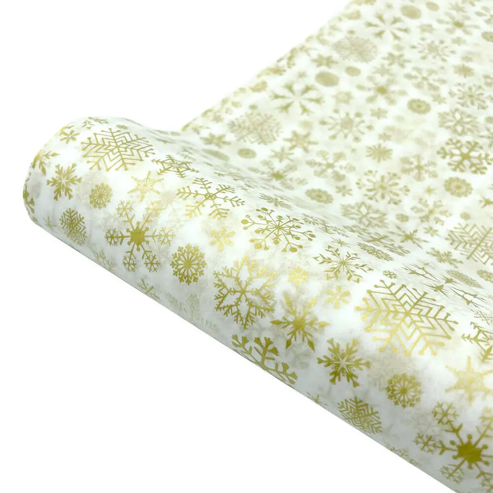 10sheets Tissue Paper Wrapping Snowflake Xmas DIY Craft Flowers Gift Box Packing Wedding Party Home Decor Supplies 50cm*75/35cm