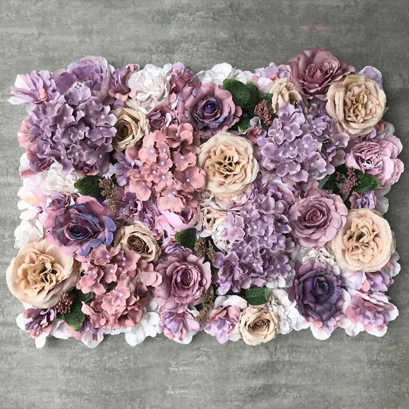 Silk Rose Flowers 3D Backdrop Wall Wedding Decoration Artificial Flower Wall Panel for Home Decor Backdrops Baby Shower