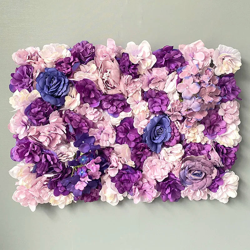 Silk Rose Flowers 3D Backdrop Wall Wedding Decoration Artificial Flower Wall Panel for Home Decor Backdrops Baby Shower