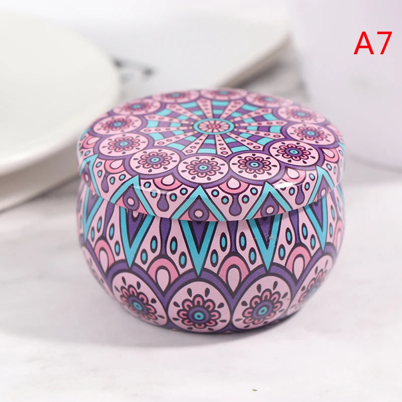 Drum-shaped Jewelry Candy Cookie Box Festive Party Supplies Rose Tea Pot Tin Box Small Fresh Home Garden Personality Jewelry Box