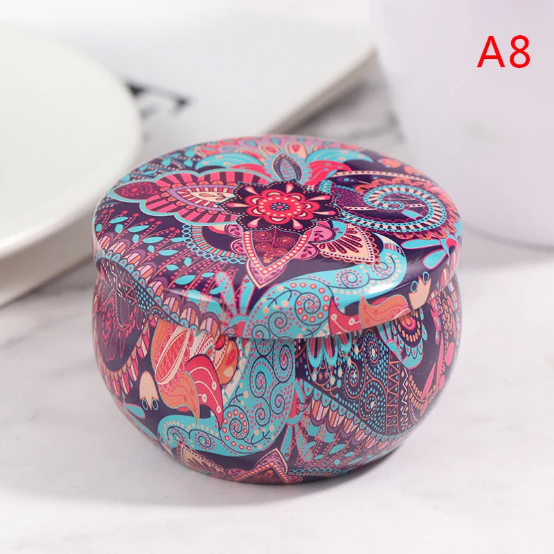Drum-shaped Jewelry Candy Cookie Box Festive Party Supplies Rose Tea Pot Tin Box Small Fresh Home Garden Personality Jewelry Box