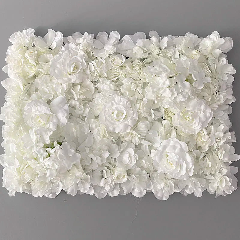 Silk Rose Flowers 3D Backdrop Wall Wedding Decoration Artificial Flower Wall Panel for Home Decor Backdrops Baby Shower