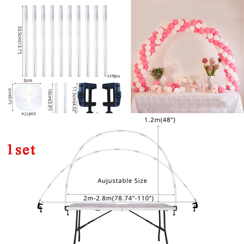 Table Balloon Arch Set Ballon Column Stand for Wedding Birthday Party Decorations Kids Balloons Accessories Christmas Decor ball