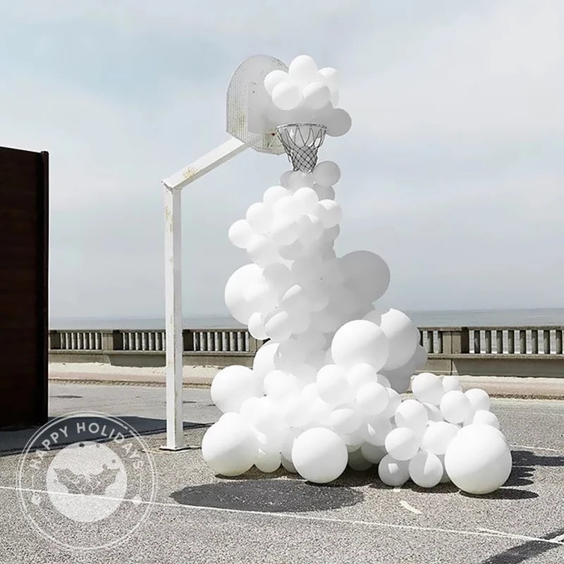 5-36inch Big Matte White Latex Balloons Macarone Color Inflatable Helium Balloon Birthday Party Wedding Decorations Kids Toys
